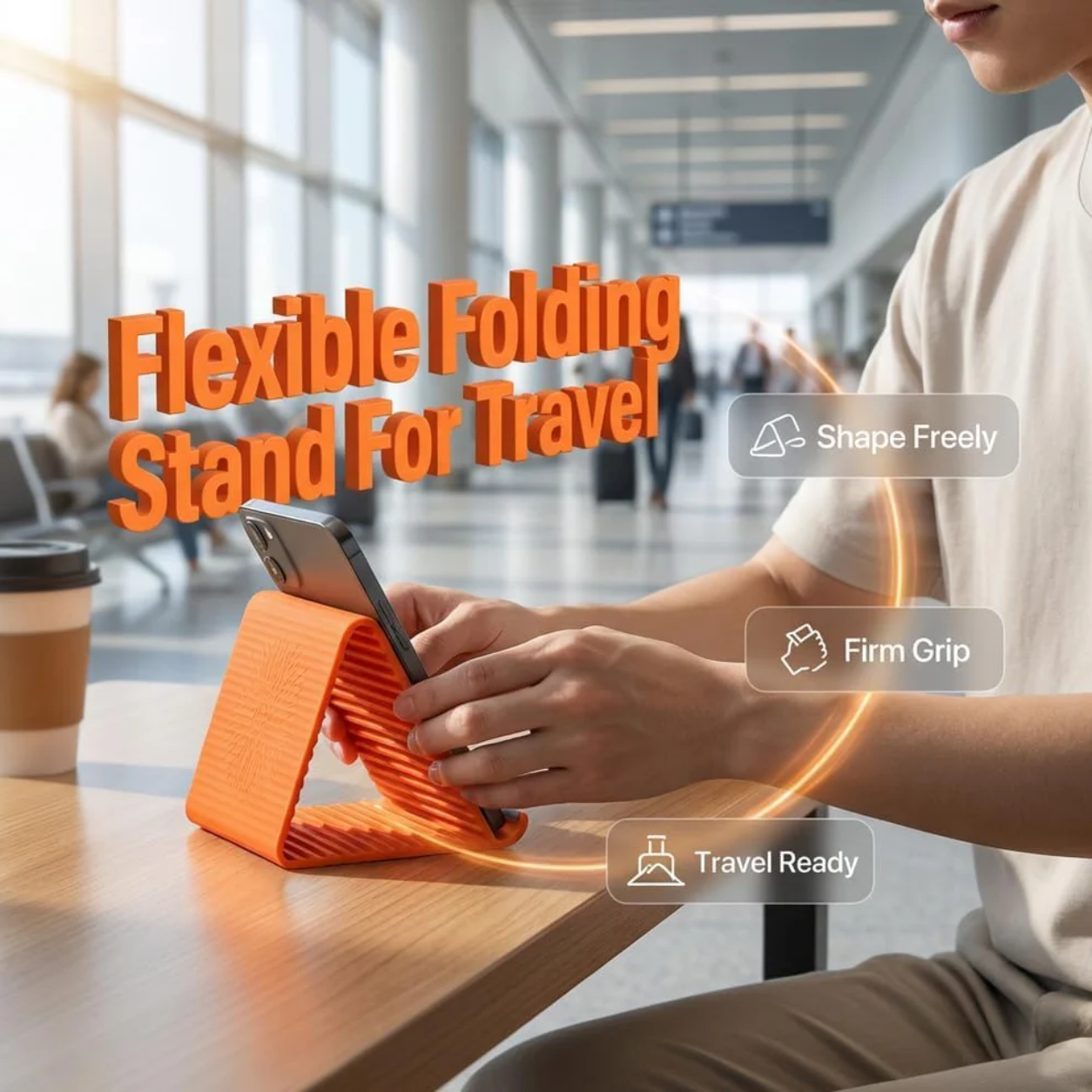 CurveGrip™ - Foldable Phone Holder Stand