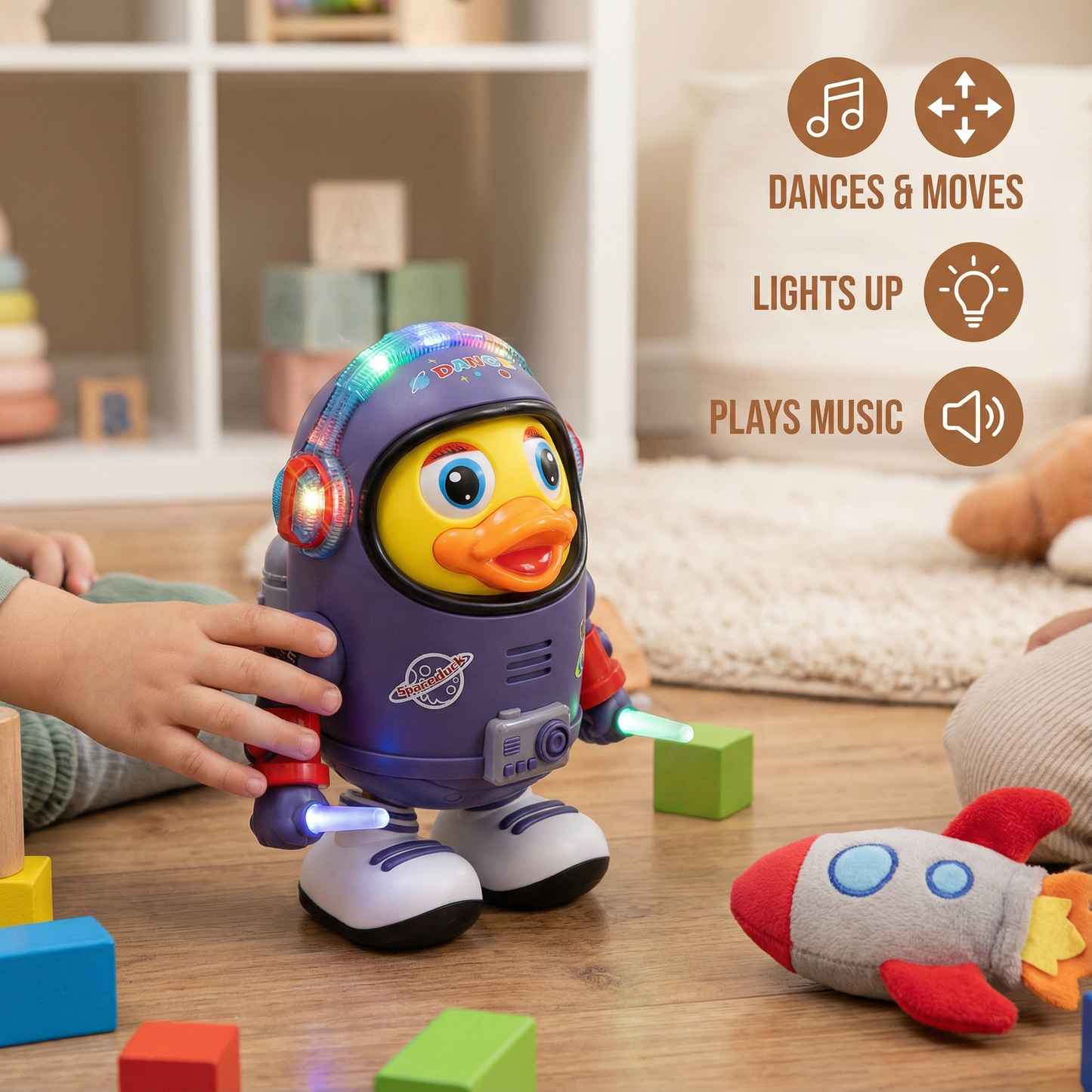 DanceyDuck™- light up toy for endless fun